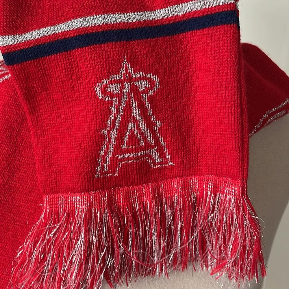 Forever ANGELS Scarves in Red/Silver/Blue One Size NWOT